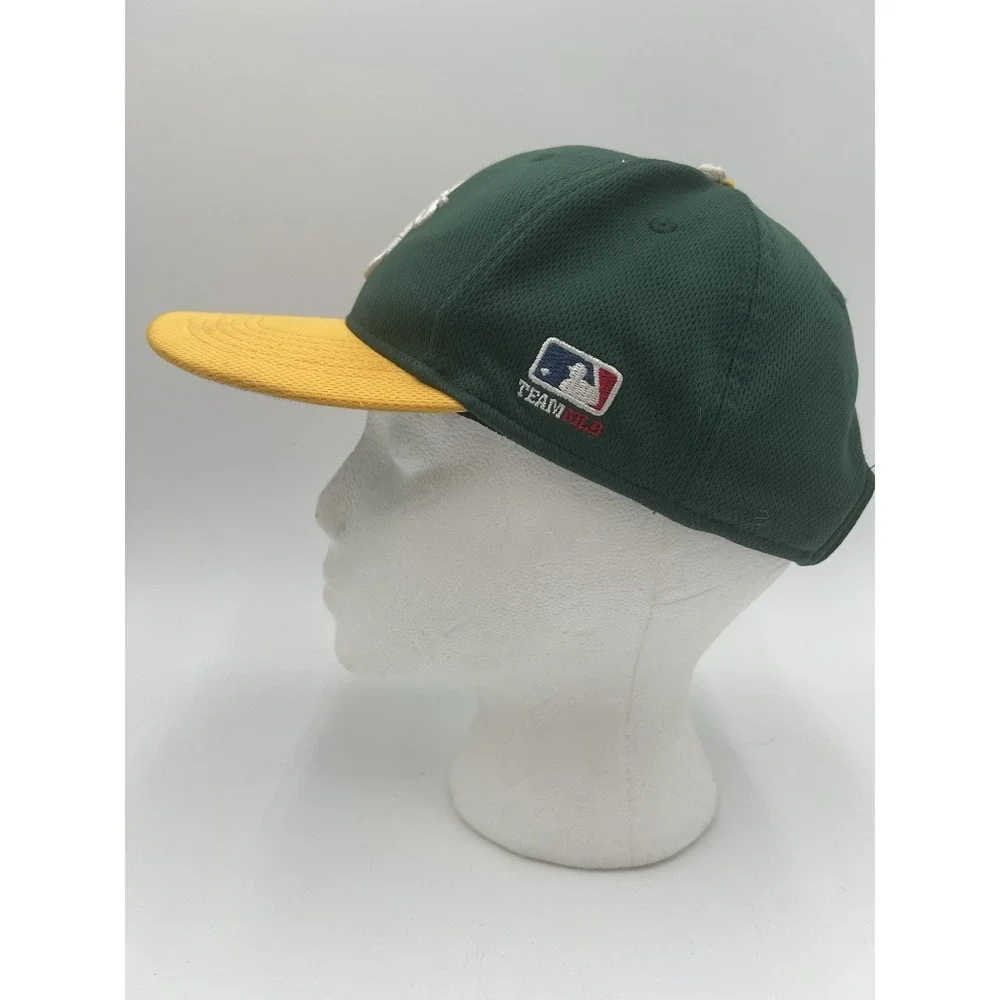 Oakland Athletics A's YOUTH Adjustable Team MLB OC Sports Green Yellow Hat Cap